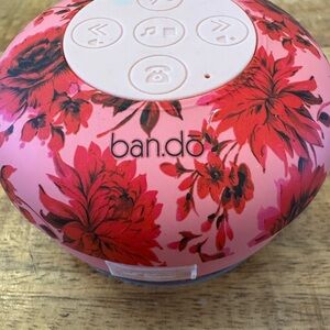 ban.do Pink Floral Waterproof Shower Speaker